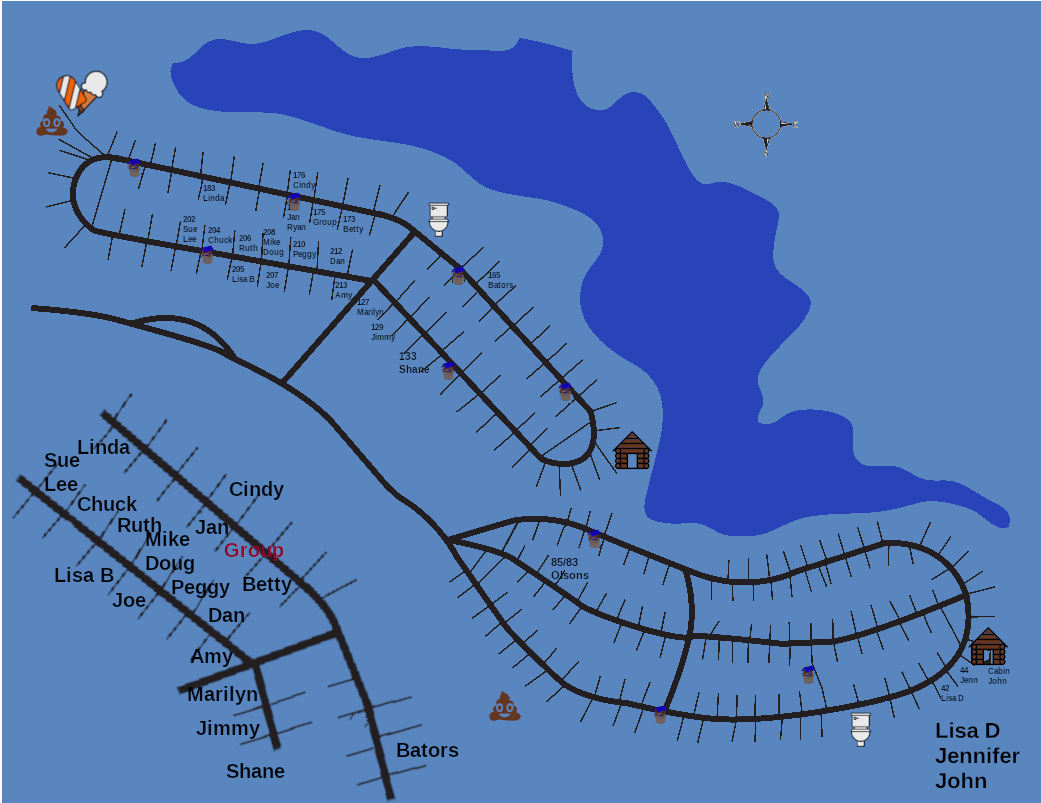 Codd Camp 2023 Site Map